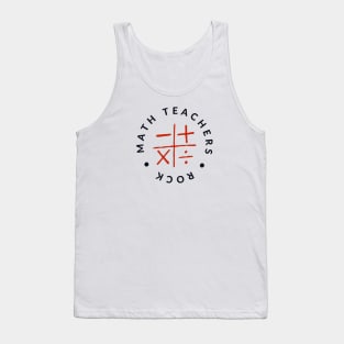 Math Teachers Rock Tank Top